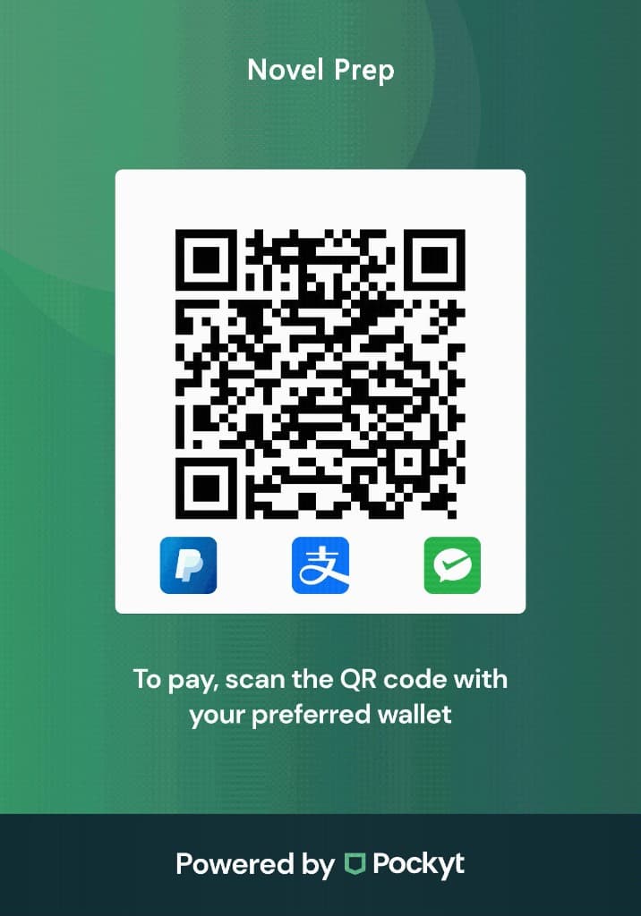 Novel Prep 人民币支付二维码（PayPal / 支付宝 / 微信支付）